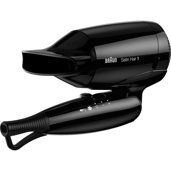 Braun Satin Hair 1 HD130 BRHD130E - Sèche-cheveux de voyage compact noir - 1000 W Braun Satin Hair 1 HD130 BRHD130E - Sèche-cheveux de voyage compact noir - 1000 W