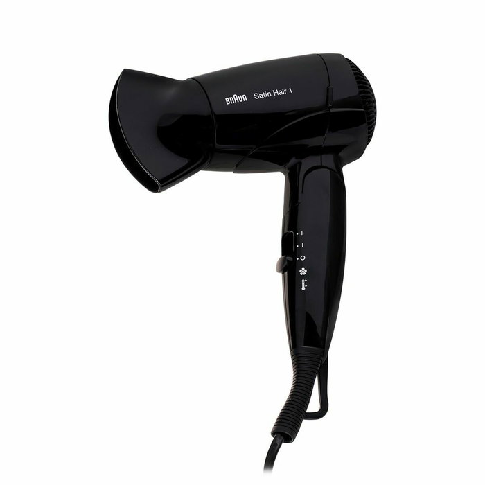 Braun Satin Hair 1 HD130 BRHD130E - Sèche-cheveux de voyage compact noir - 1000 W Braun Satin Hair 1 HD130 BRHD130E - Sèche-cheveux de voyage compact noir - 1000 W