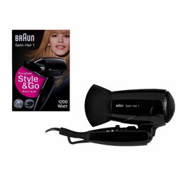 Braun Satin Hair 1 HD130 BRHD130E - Sèche-cheveux de voyage compact noir - 1000 W