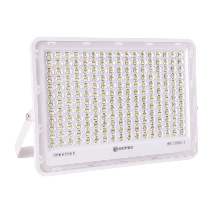 Projecteur LED solaire 300W 6500K avec panneau solaire 25W et télécommande