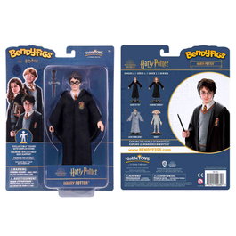 The Noble Collection Bendyfigs Harry Potter avec baguette