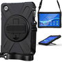 eSTUFF Housse de protection Defender AUSTIN pour tablette Lenovo TAB M10 HD 2e génération (TB-X306X) - Noir - Support intégré 360° - Test MIL-STD-810H