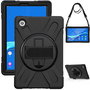 eSTUFF Housse de protection Defender AUSTIN pour tablette Lenovo TAB M10 HD 2e génération (TB-X306X) - Noir - Support intégré 360° - Test MIL-STD-810H