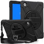 eSTUFF Housse de protection Defender AUSTIN pour tablette Lenovo TAB M10 HD 2e génération (TB-X306X) - Noir - Support intégré 360° - Test MIL-STD-810H