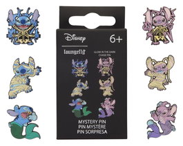 Loungefly Présentoir 12 Pins Émaillés Lilo et Stitch Halloween Costumes Blind Box