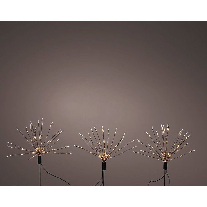 Set de piquets LED de jardin Lumineo Feux d’artifice Noël 220 V MicroLED 3 Pièces Set de piquets LED de jardin Lumineo Feux d’artifice Noël 220 V MicroLED 3 Pièces