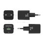 Chargeur mural Aisens ASCH-30W2P038-BK Noir Multicouleur 33 W