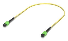 Ubiquiti Câble de raccordement fibre monomode OS2 MPO/APC, 12 fibres, 0,5 m, Jaune