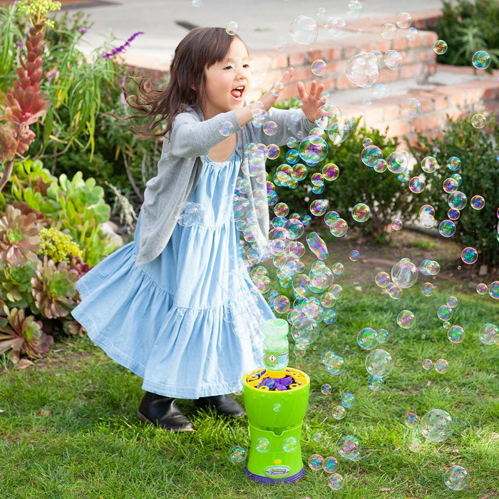 Gazillion Bubble Rush Machine 36452 - Machine à bulles automatique, génère jusqu'à 5000 bulles par minute, avec solution incluse, pour enfants dès 3 ans