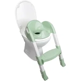 Thermobaby Kiddyloo Réducteur de WC Ajustable en Hauteur - Apprentissage de la Propreté - Fabriqué en France - Vert Céladon
