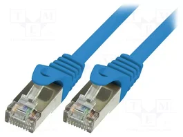 LOGILINK Cordon de raccordement Cat 5e F/UTP bleu 2m RJ45