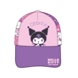 Cerdá Casquette à visière courbée Hello Kitty Kuromi Taille 53 cm - Violet