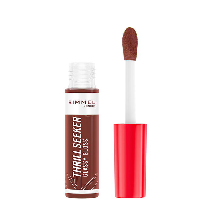 Rimmel London #800-Glaçage au chocolat Gloss Thrill Seeker, Brillant à lèvres hydratant, 10 ml