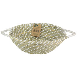 Home Deco Factory Panier tressé en algues marines avec 2 anses