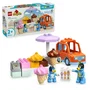 Lego DUPLO 10458 Jeu de Construction Visite chez le Marchand de Glace avec Bluey - 2 Personnages et Voiture - Pour Enfants Dès 2 Ans