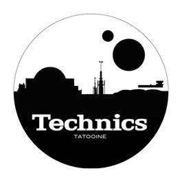 MAGMA Lp Slipmat Technics Tatooine Lot de 2 patins en feutre design Technics Tatooine