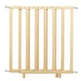 ROBA Barrière de Sécurité Bébé Pour Porte et Escalier, Largeur Réglable 62-105 cm, Bois Naturel - Idéale Sécurité Enfant