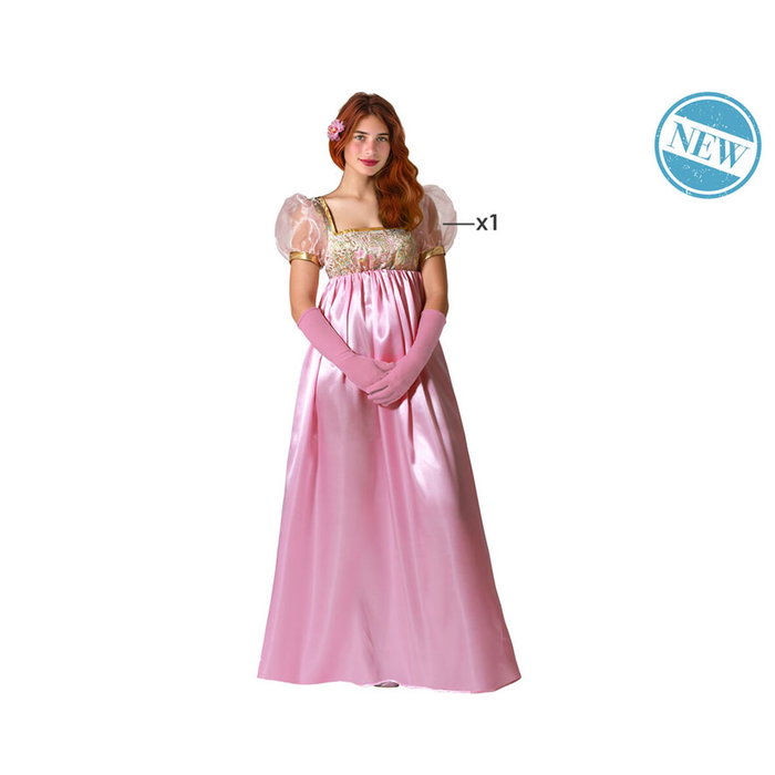 BigBuy Carnival Déguisement Dame Anglaise Rose Taille M-L