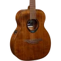 LAG Guitare Électroacoustique Folk Travel A/E Blue Wave 1, Table Cèdre Massif, Naturelle et Marron