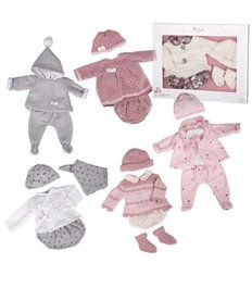 Muñecas Arias Vêtements pour poupée Reborn 45 cm - Modèles assortis (Langue : Espagnol)