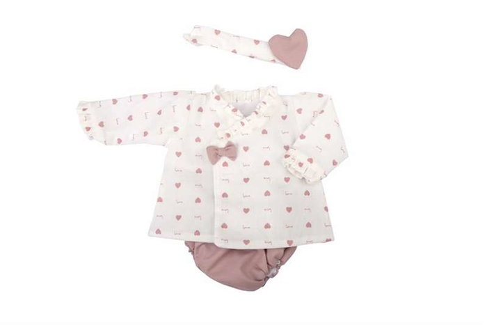 Muñecas Arias Vêtements pour poupée Reborn 45 cm - Modèles assortis (Langue : Espagnol)