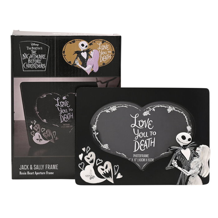 WIDDOP & CO Cadre Photo Disney La Nuit avant Noël Love You to Death - Pour Photo 10x15 cm WIDDOP & CO Cadre Photo Disney La Nuit avant Noël Love You to Death - Pour Photo 10x15 cm