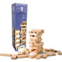 DEQUBE - Jeu de société classique en bois Blockout D00332, jeu d'adresse pour famille, version FSC, âge 5 ans+, anglais, portugais, espagnol
