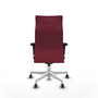 Piqueras Y Crespo Albacete Fauteuil de Bureau Granat avec Mécanisme Synchrone et Base Blanche