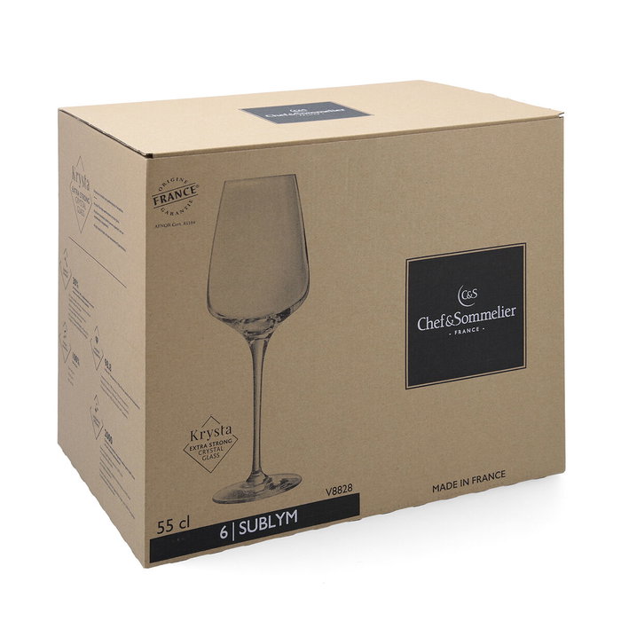 Chef&Sommelier Set de Verres Sublym Eco Transparent 550 ml (6 Unités)