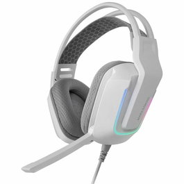 Casques avec Micro Gaming Mars Gaming MH-Strike Blanc Multicouleur