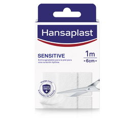 Hansaplast Bande de pansement Sensitive 1m x 6 cm Hypoallergénique et Doux pour la Peau