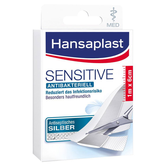 Hansaplast Bande de pansement HP SENSITIVE 1 m x 6 cm Hansaplast Bande de pansement HP SENSITIVE 1 m x 6 cm