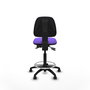 PIQUERAS Y CRESPO Tabouret Isso Asynchrone Tissu Violet