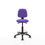 PIQUERAS Y CRESPO Tabouret Isso Asynchrone Tissu Violet