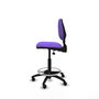 PIQUERAS Y CRESPO Tabouret Isso Asynchrone Tissu Violet