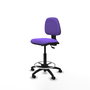 PIQUERAS Y CRESPO Tabouret Isso Asynchrone Tissu Violet