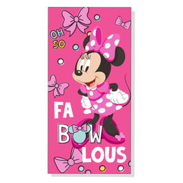 DISNEY Serviette de bain Minnie en microfibre 70x140 cm - 250 g/m² - 100% polyester
