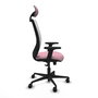 PIQUERAS Y CRESPO Chaise Zulema Synchro Rose et Blanc