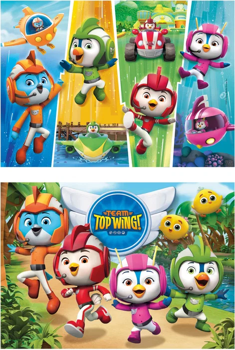 Clementoni Top Wings - Coffret de 2 puzzles de 60 pièces Clementoni Top Wings - Coffret de 2 puzzles de 60 pièces