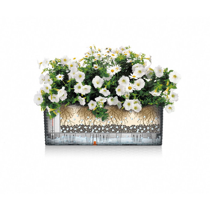 Lechuza Jardinière Balconera Color 50 Ardoise Rectangulaire