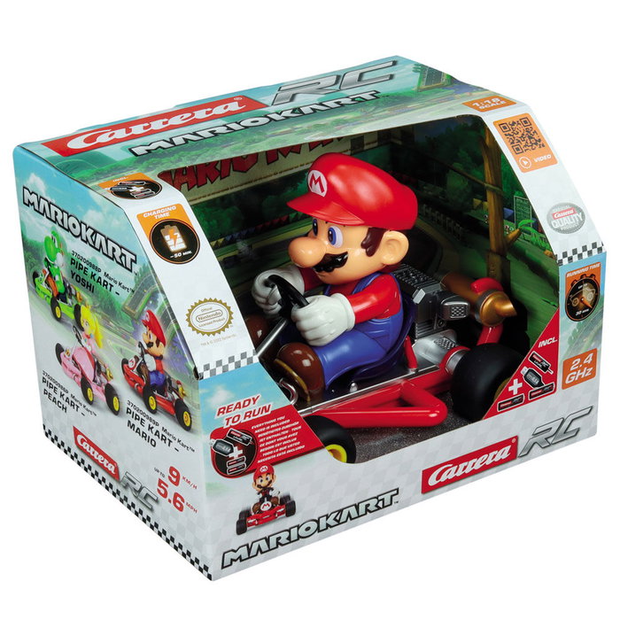 Carrera Voiture Télécommandée Mario Kart Pipe Kart 1:18 Carrera Voiture Télécommandée Mario Kart Pipe Kart 1:18