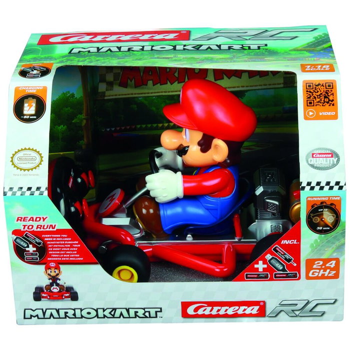 Carrera Voiture Télécommandée Mario Kart Pipe Kart 1:18 Carrera Voiture Télécommandée Mario Kart Pipe Kart 1:18