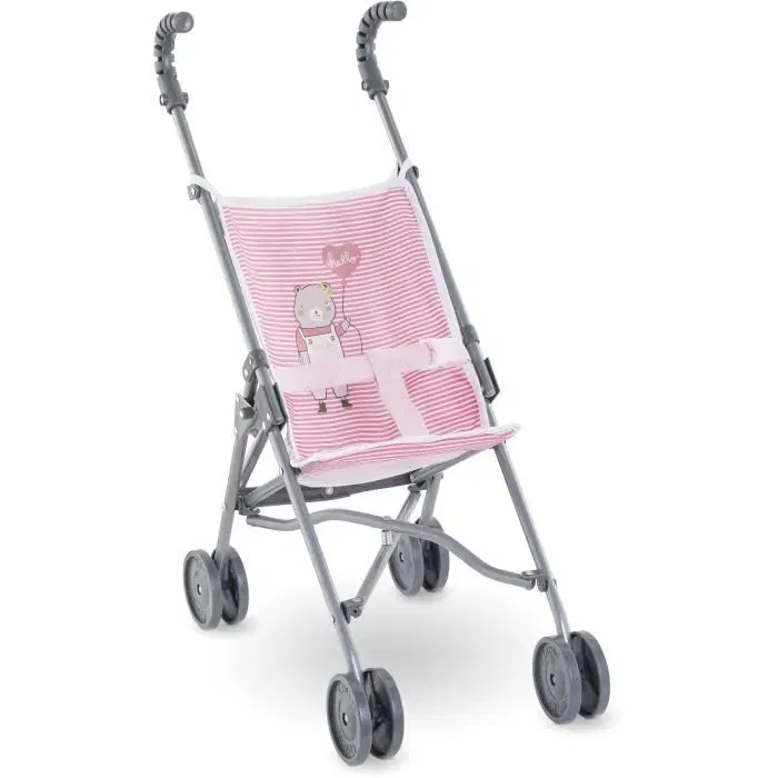 Corolle Poussette Canne Rose pour Poupon 30, 36 et 42 cm, Légère et Pliable - Jouet d'Éveil dès 3 Ans Corolle Poussette Canne Rose pour Poupon 30, 36 et 42 cm, Légère et Pliable - Jouet d'Éveil dès 3 Ans