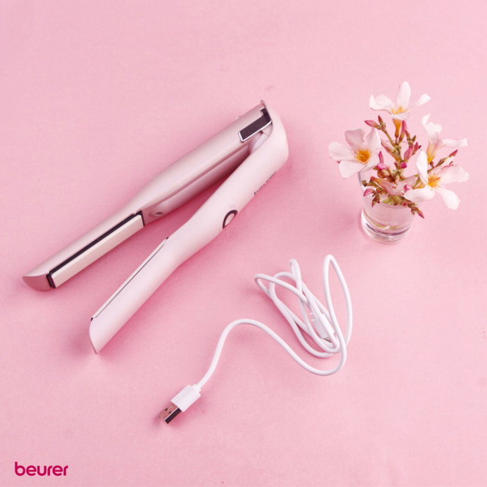 Beurer HS 20 Lisseur à cheveux sans fil rose