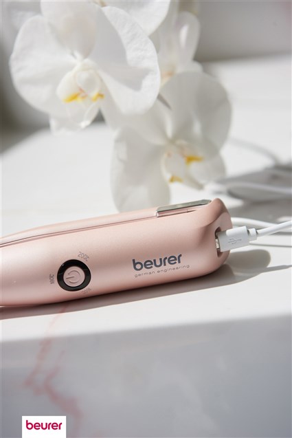 Beurer HS-20 Planche à cheveux sans fil avec batterie, portable avec capot protecteur résistant à la chaleur