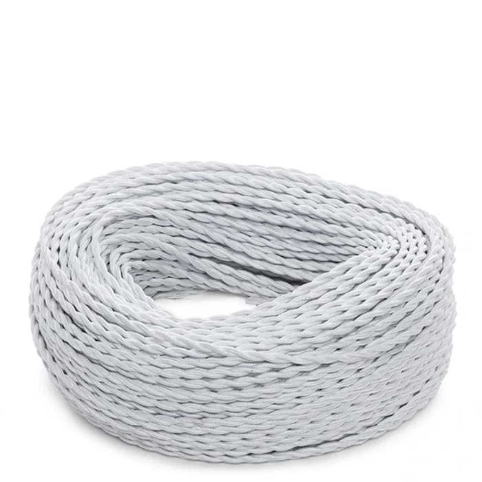 Câble textile tressé 2x0,75 x 1m Verde Claro Câble textile tressé 2x0,75 x 1m Verde Claro