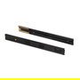 Emuca Lot de 5 jeux de Coulisses pour tiroirs, roulement à billes, hauteur 45mm, profondeur 500mm, sortie totale, fermeture amortie, Noir