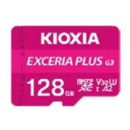 Kioxia Exceria Plus G3 128GB Micro SDXC UHS-I Carte Mémoire V30 A2 210 Mo/s