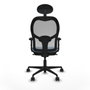 Piqueras y Crespo Chaise de Bureau Jorquera 2D036N1 Bleu ciel