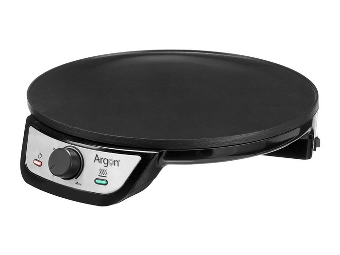 Argon Crêpière Acier Noir 1200W 30x6.5x33 cm (Set de 4)